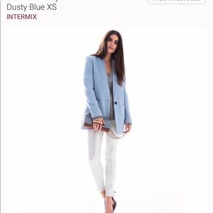 Blue Intermix Blazer Coat